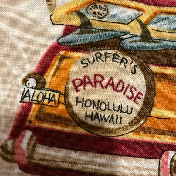 Vintage JMI Silk 5 Button Hawaiian Vest, Size XL Made in USA Faux Pockets - Picture 8 of 8